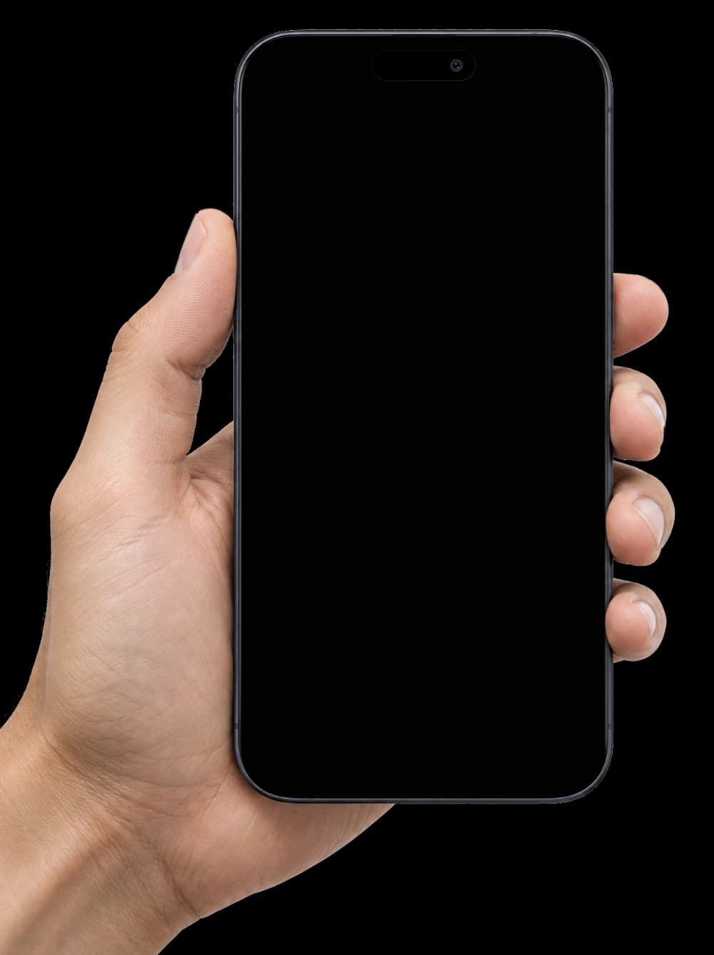 A hand holding a phone that shows the Utilica app